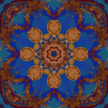 Kusursuz desen. Çiçek süsleri. Geometrik desenler