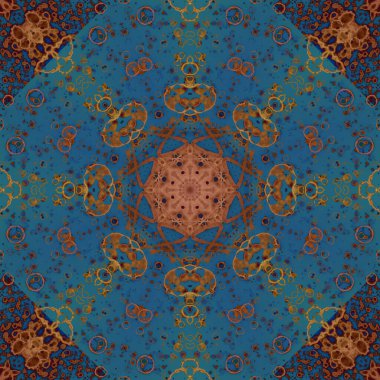 Kusursuz desen. Çiçek süsleri. Geometrik desenler