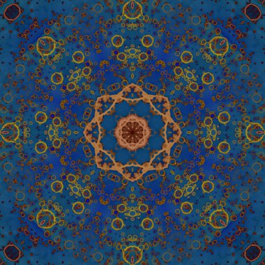 Kusursuz desen. Çiçek süsleri. Geometrik desenler