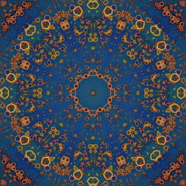 Kusursuz desen. Çiçek süsleri. Geometrik desenler