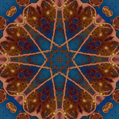 Kusursuz desen. Çiçek süsleri. Geometrik desenler