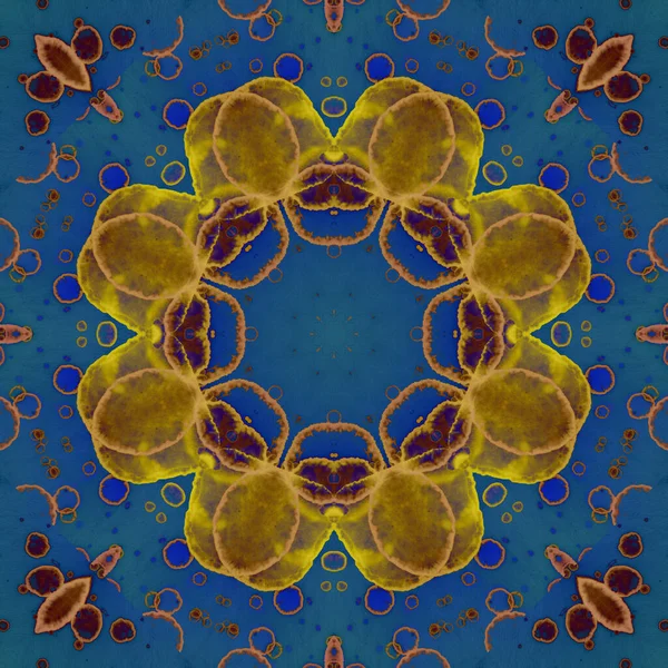 Seamless Pattern Flower Ornaments Geometric Patterns — Photo