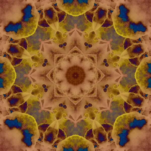 Бесшовный Шаблон Цветочные Украшения Геометрические Узоры — стоковое фото