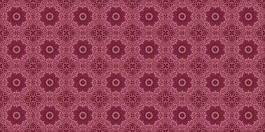 Kusursuz desen. Kırmızı arka plan. Pembe desen