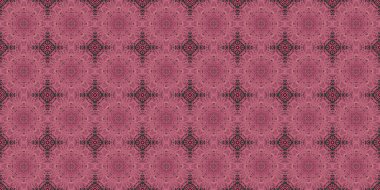 Kusursuz desen. Kırmızı arka plan. Pembe desen