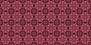 Kusursuz desen. Kırmızı arka plan. Pembe desen