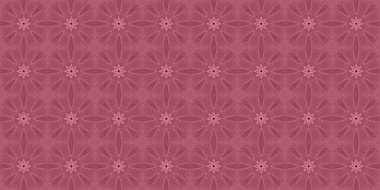 Kusursuz desen. Kırmızı arka plan. Pembe desen