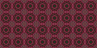 Kusursuz desen. Kırmızı arka plan. Pembe desen