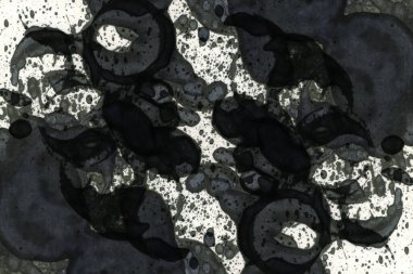 Soyut alkolik mürekkep dokusu. Lekelerden soyutlama. Duman ve kabarcıklar. Moda arkaplanı.