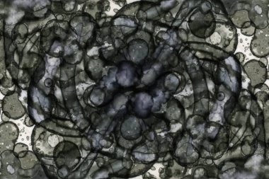 Soyut alkolik mürekkep dokusu. Lekelerden soyutlama. Duman ve kabarcıklar. Moda arkaplanı.