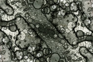 Soyut alkolik mürekkep dokusu. Lekelerden soyutlama. Duman ve kabarcıklar. Moda arkaplanı.