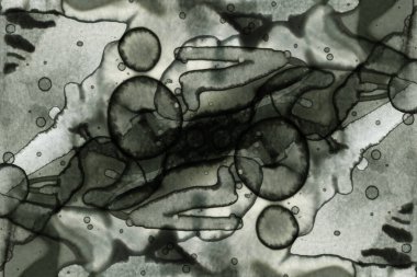 Soyut alkolik mürekkep dokusu. Lekelerden soyutlama. Duman ve kabarcıklar. Moda arkaplanı.