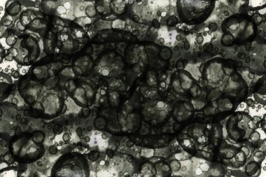 Soyut alkolik mürekkep dokusu. Lekelerden soyutlama. Duman ve kabarcıklar. Moda arkaplanı.