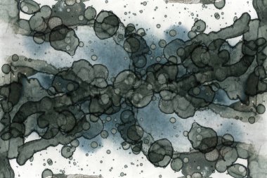 Soyut alkolik mürekkep dokusu. Lekelerden soyutlama. Duman ve kabarcıklar. Moda arkaplanı.