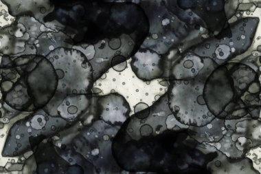 Soyut alkolik mürekkep dokusu. Lekelerden soyutlama. Duman ve kabarcıklar. Moda arkaplanı.