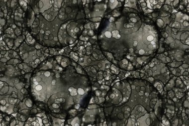 Soyut alkolik mürekkep dokusu. Lekelerden soyutlama. Duman ve kabarcıklar. Moda arkaplanı.