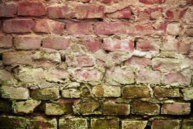 Eski bir tuğla duvarın dokusu. Eski arkaplan