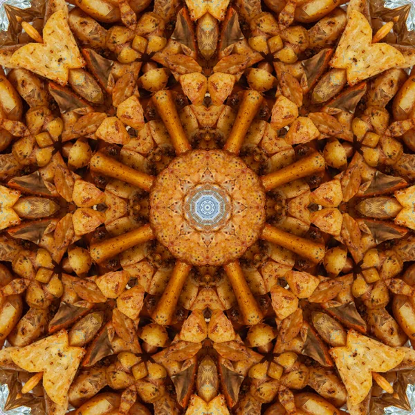 Seamless Geometric Pattern Food Potato Pattern Golden Yellow Potato Texture —  Fotos de Stock