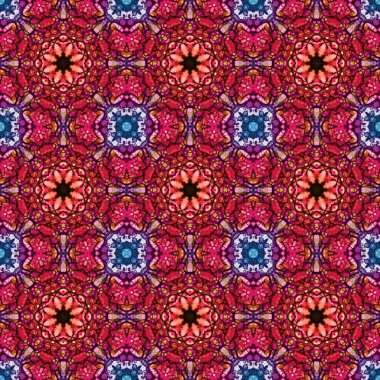 Kusursuz desen. Baskı ve dekorasyon için geometrik desen. Kaleydoskop dokusu