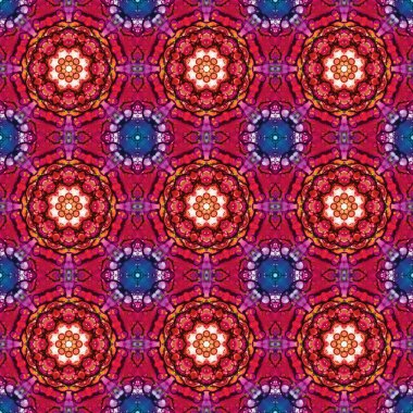 Kusursuz desen. Baskı ve dekorasyon için geometrik desen. Kaleydoskop dokusu