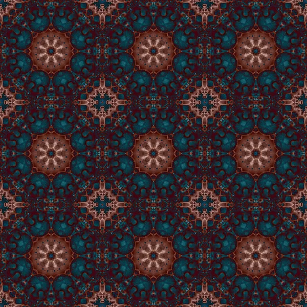 Seamless Pattern Geometric Pattern Printing Decoration Kaleidoscope Texture — Stockfoto