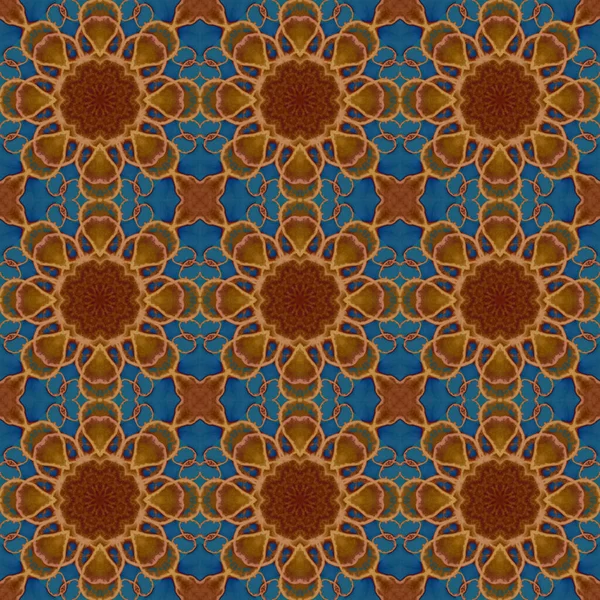 Seamless Pattern Geometric Pattern Printing Decoration Kaleidoscope Texture — Zdjęcie stockowe