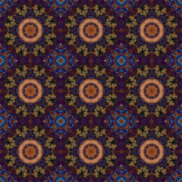 Seamless Pattern Geometric Pattern Printing Decoration Kaleidoscope Texture — Stockfoto