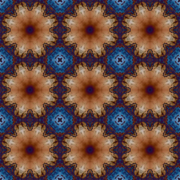 Seamless Pattern Geometric Pattern Printing Decoration Kaleidoscope Texture — Stockfoto