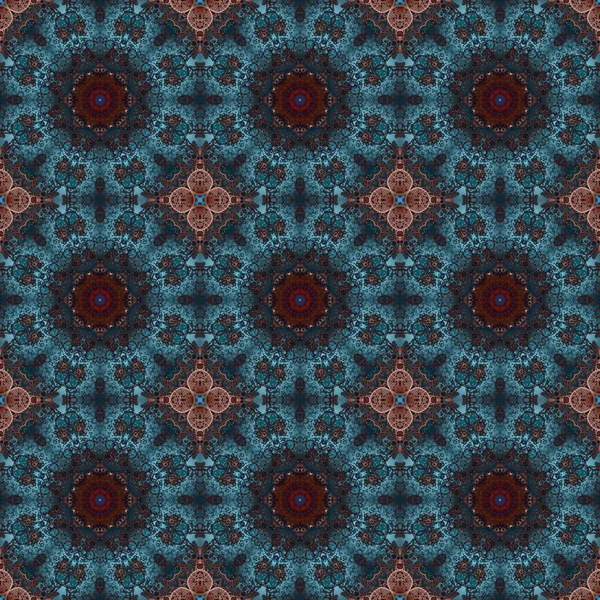 Seamless Pattern Geometric Pattern Printing Decoration Kaleidoscope Texture — Foto Stock