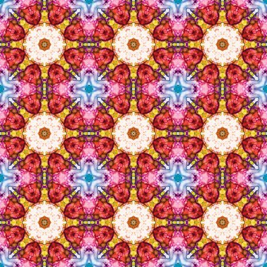 Kusursuz desen. Baskı ve dekorasyon için geometrik desen. Kaleydoskop dokusu