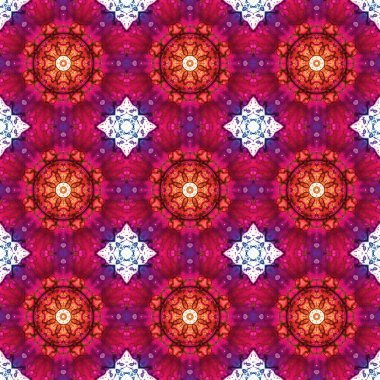 Kusursuz desen. Baskı ve dekorasyon için geometrik desen. Kaleydoskop dokusu