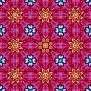 Kusursuz desen. Baskı ve dekorasyon için geometrik desen. Kaleydoskop dokusu