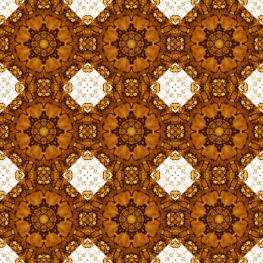 Kusursuz desen. Baskı ve dekorasyon için geometrik desen. Kaleydoskop dokusu