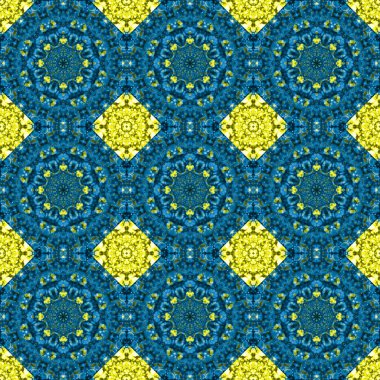 Kusursuz desen. Baskı ve dekorasyon için geometrik desen. Kaleydoskop dokusu