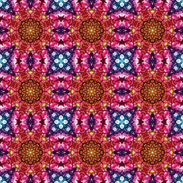 Seamless Pattern Geometric Pattern Printing Decoration Kaleidoscope Texture — Stockfoto