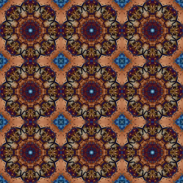 Nahtloses Muster Geometrisches Muster Für Druck Und Dekoration Kaleidoskopstruktur — Stockfoto