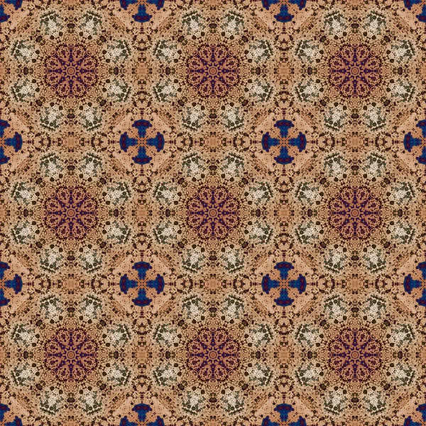 Seamless Pattern Geometric Pattern Printing Decoration Kaleidoscope Texture — Stockfoto