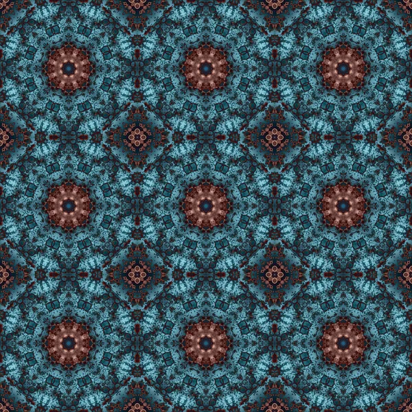 Seamless Pattern Geometric Pattern Printing Decoration Kaleidoscope Texture — 图库照片