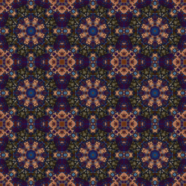 Seamless Pattern Geometric Pattern Printing Decoration Kaleidoscope Texture — Zdjęcie stockowe