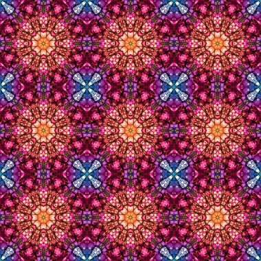 Kusursuz desen. Baskı ve dekorasyon için geometrik desen. Kaleydoskop dokusu