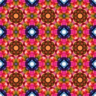 Kusursuz desen. Baskı ve dekorasyon için geometrik desen. Kaleydoskop dokusu