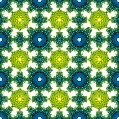 Kusursuz desen. Baskı ve dekorasyon için geometrik desen. Kaleydoskop dokusu