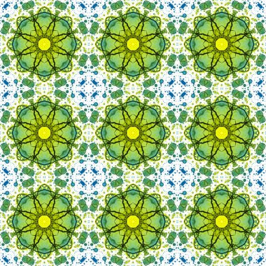 Kusursuz desen. Baskı ve dekorasyon için geometrik desen. Kaleydoskop dokusu