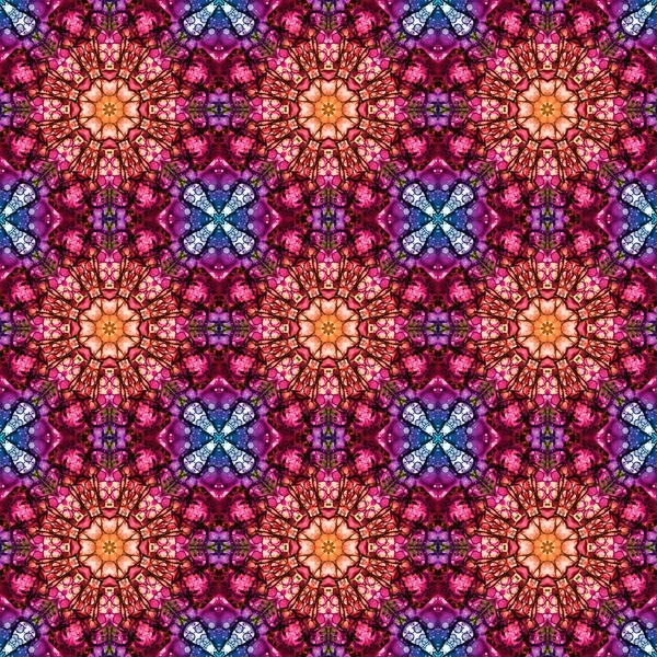 Seamless Pattern Geometric Pattern Printing Decoration Kaleidoscope Texture — Zdjęcie stockowe