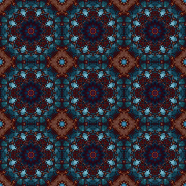 Seamless Pattern Geometric Pattern Printing Decoration Kaleidoscope Texture — Stok fotoğraf