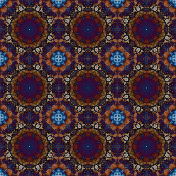 Seamless Pattern Geometric Pattern Printing Decoration Kaleidoscope Texture — Stockfoto