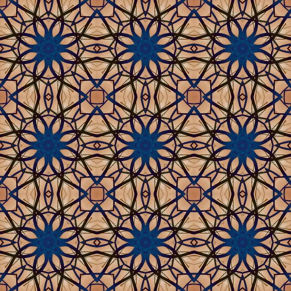 Seamless Pattern Geometric Pattern Printing Decoration Kaleidoscope Texture — Stockfoto