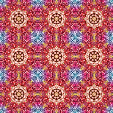 Kusursuz desen. Baskı ve dekorasyon için geometrik desen. Kaleydoskop dokusu