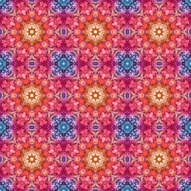 Kusursuz desen. Baskı ve dekorasyon için geometrik desen. Kaleydoskop dokusu