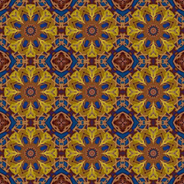 Kusursuz desen. Baskı ve dekorasyon için geometrik desen. Kaleydoskop dokusu